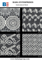 Embroidered Mesh Guipure Lace Polyester and Nylon Net manufacturers in Noida, India